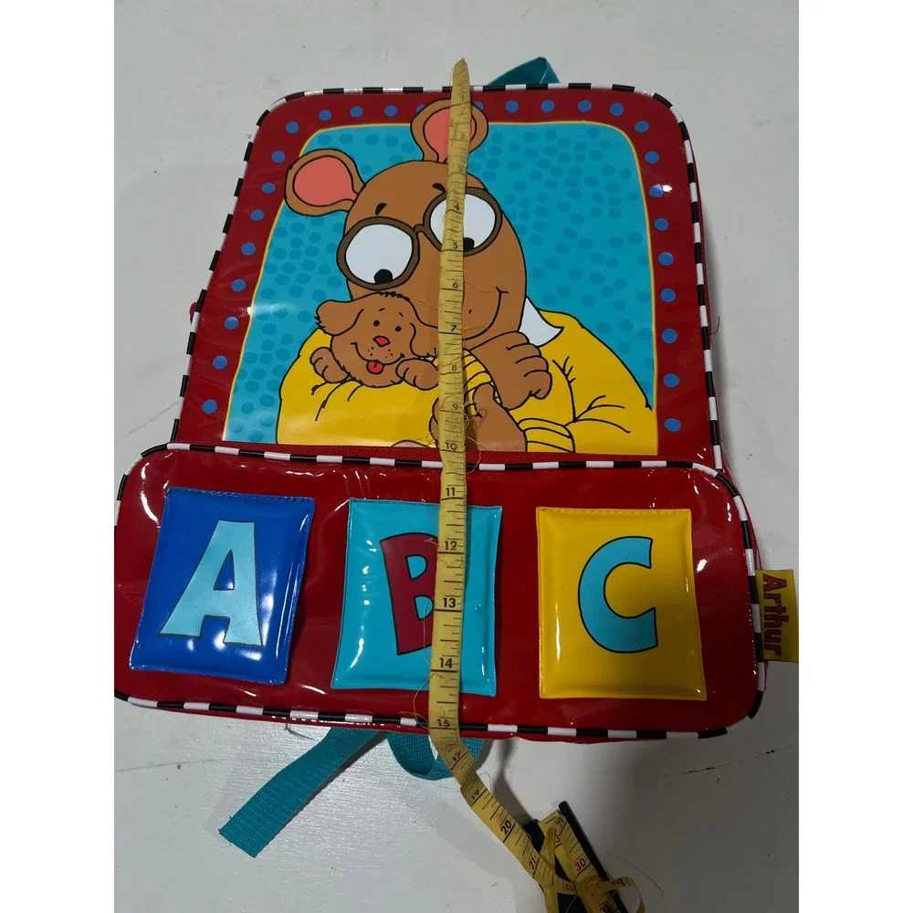 Vintage Arthur Kids Backpack NWT 1990s Rare HTF Marc Brown ABC Red School Bag
